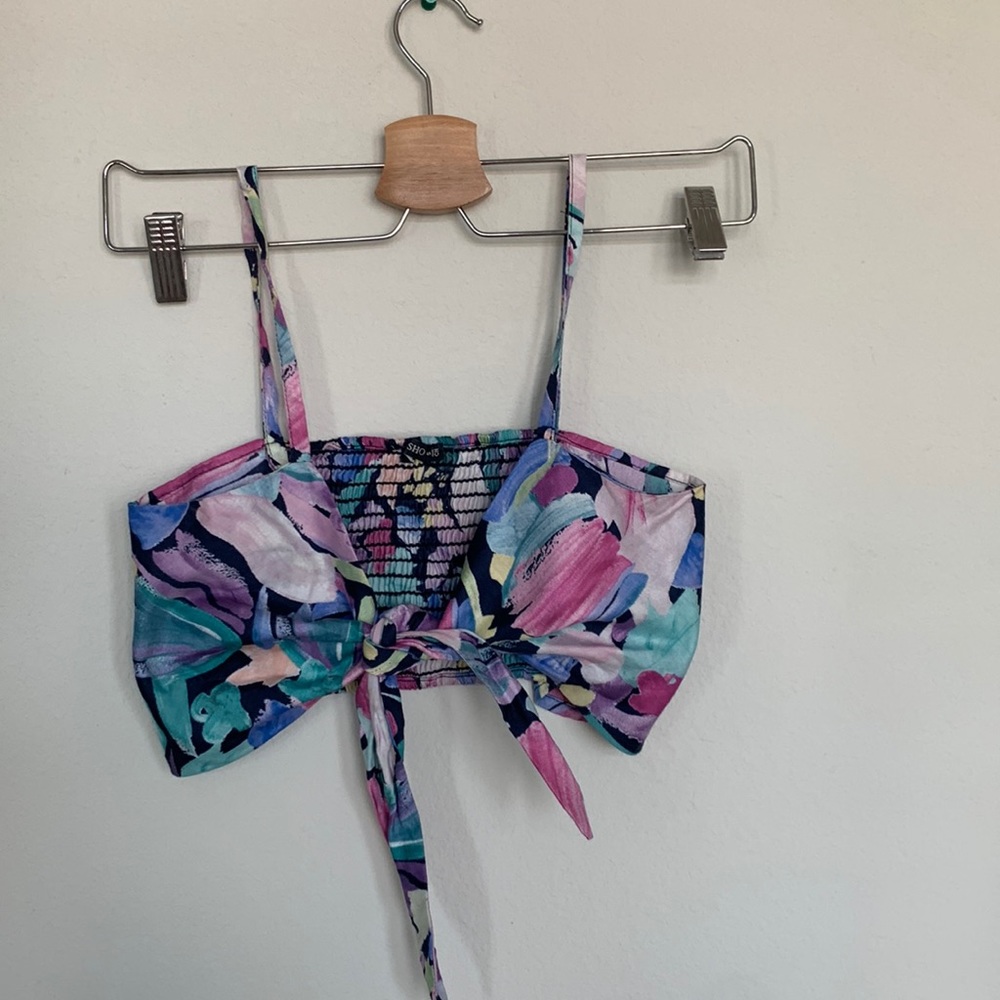 Abstract floral top